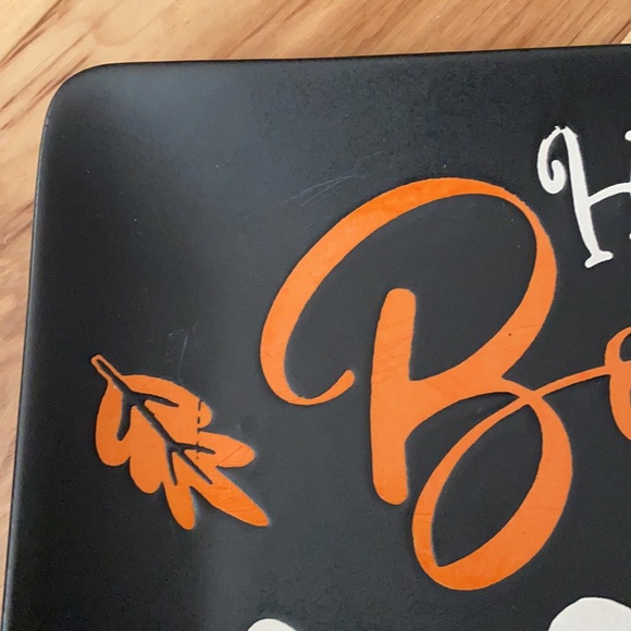 Happy Boo ghost Square Halloween Plate Platter - Picture 3 of 11